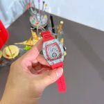 Richard Mille RM51-02 Red Replica Watches Automatic Movement Rubber Strap 40mm