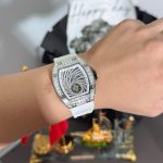 Richard Mille RM51-02 White Dial Luxury Fake Watches Automatic Movement Rubber Strap 40mm - Image 3