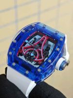 Richard Mille RM52-03 Paris Saint-Germain Tourbillon Replica Watch Bark Sapphire Blue 40x48mm - Image 3