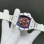 Richard Mille Replica Watches RM52-03 Paris Saint-Germain Tourbillon White Ceramic 40x48mm