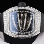 Richard Mille RM59-01 Replica Watches Case Full Stone Rubber Strap 51x43mm - Image 7