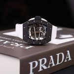 Richard Mille RM61-01 Replica Watches Black Ceramic Case Rubber Strap 50.2×42.7mm - Image 3