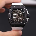 Richard Mille RM61-01 Replica Watches Black Ceramic Case Rubber Strap 50.2×42.7mm - Image 4