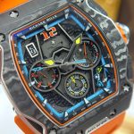 Richard Mille RM65-01 Orange Knock Off Watches Rubber Strap 44.5×49.9mm - Image 3