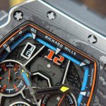 Richard Mille RM65-01 Carbon Replica Watches Black Rubber Strap 44.5×49.9mm - Image 4