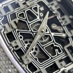 Richard Mille RM67-01 Luxury Fake Watches Skeleton Dial Case Full Moissanite Diamonds Custom 38.7×47.5mm - Image 10