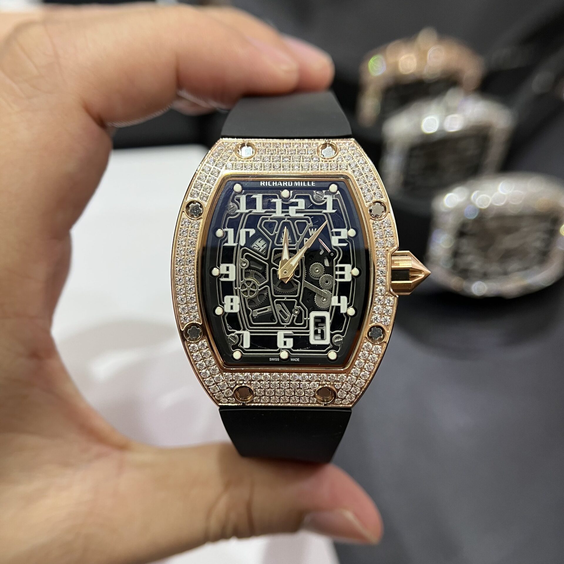 Dong-Ho-Richard-Mille-RM67-01-Replica-11-Rose-Gold-40mm-1-scaled-1.jpg Richard Mille RM67-01 Replica Watch Rose Gold Rubber Strap 40mm - Image 1