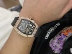 Richard Mille RM67-01 Replica Watch Rose Gold Rubber Strap 40mm - Image 7