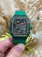 Richard Mille RM67-02 Case Green Carbon Refined Super Light 37 Grams 38.7×47.52mm