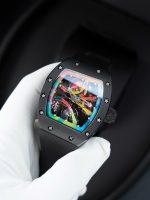 Richard Mille RM68-01 Cyril Kongo Replica Watches Black Ceramic Rubber Strap 45mm - Image 3