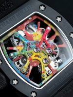 Richard Mille RM68-01 Cyril Kongo Replica Watches Black Ceramic Rubber Strap 45mm - Image 17
