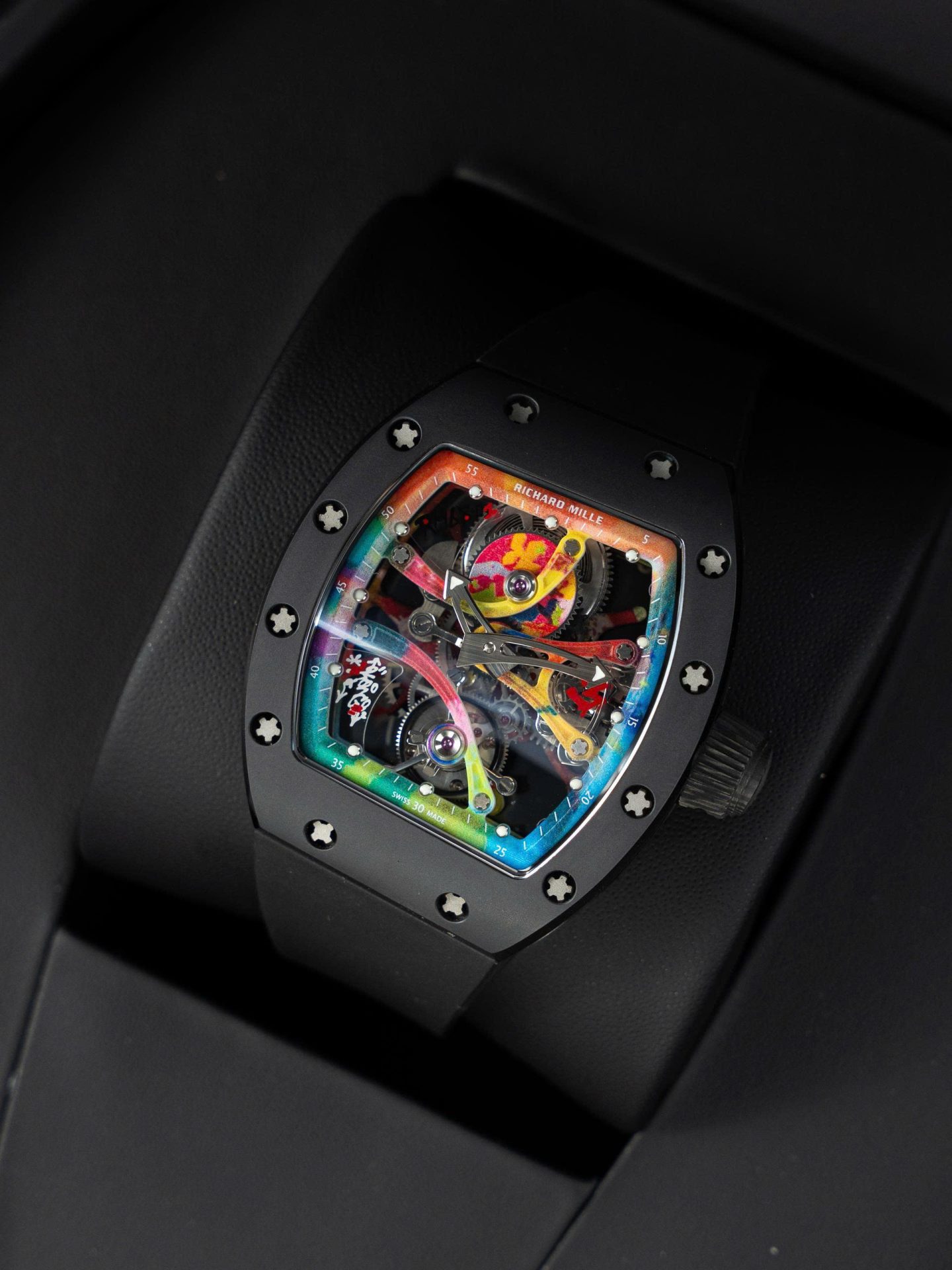 Dong-Ho-Richard-Mille-RM68-01-Cyril-Kongo-Replica-11-Vo-Gom-Den-Day-Cao-Su-45mm-2.jpg Richard Mille RM68-01 Cyril Kongo Replica Watches Black Ceramic Rubber Strap 45mm - Image 1