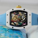 Richard Mille Copies Watches RM88 Smiley Fabic Nato Strap Blue 42mm - Image 4