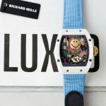 Richard Mille Copies Watches RM88 Smiley Fabic Nato Strap Blue 42mm - Image 2