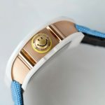 Richard Mille Copies Watches RM88 Smiley Fabic Nato Strap Blue 42mm - Image 8
