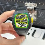 Richard Mille Copies Watch RM61-01 Manual Winding Yohan Blake Ceramic Black ZF 42.7×50.23mm