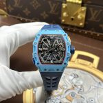 Richard Mille Fake Watches RM35-03 Rafael Nadal Case Pastel Blue Quartz TPT 43.2x50mm