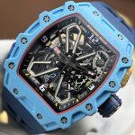 Richard Mille Fake Watches RM35-03 Rafael Nadal Case Pastel Blue Quartz TPT 43.2x50mm - Image 5