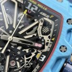 Richard Mille Fake Watches RM35-03 Rafael Nadal Case Pastel Blue Quartz TPT 43.2x50mm - Image 9