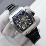 Richard Mille Luxury Fake Watch RM010 Black Rubber Strap 40mm - Image 3