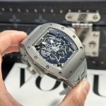 Richard Mille Best Copies Watch RM055 Bubba Watson Grey Ceramic Rubber Strap ZF Factory 42.7×49.9mm - Image 3