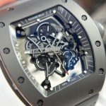 Richard Mille Best Copies Watch RM055 Bubba Watson Grey Ceramic Rubber Strap ZF Factory 42.7×49.9mm - Image 5