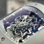 Richard Mille Best Copies Watch RM055 Bubba Watson Grey Ceramic Rubber Strap ZF Factory 42.7×49.9mm - Image 6