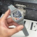 Richard Mille Best Copies Watch RM055 Bubba Watson Grey Ceramic Rubber Strap ZF Factory 42.7×49.9mm
