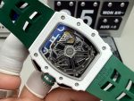 Richard Mille Replica Watches RM11-03 Chronograph White Ceramic Case Rubber Strap 48mm - Image 8