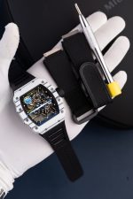 Richard Mille Luxury Imitation Watches RM35-01 Rafael Nadal White Carbon NTPT ZF Factory 49.9x43mm