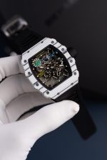 Richard Mille Luxury Imitation Watches RM35-01 Rafael Nadal White Carbon NTPT ZF Factory 49.9x43mm - Image 2