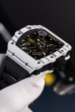 Richard Mille Luxury Imitation Watches RM35-01 Rafael Nadal White Carbon NTPT ZF Factory 49.9x43mm - Image 5