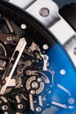 Richard Mille Luxury Imitation Watches RM35-01 Rafael Nadal White Carbon NTPT ZF Factory 49.9x43mm - Image 9