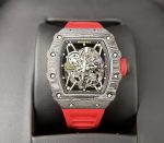 Richard Mille RM35-02 Replica Watch Skeleton Red Rubber Strap 44mm - Image 2