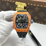 Richard Mille Replica Watches RM35-03 Rafael Nadal Salmon Case Quartz TPT 43.2x50mm