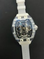 Richard Mille Luxury Imitation Watches RM53-02 Tourbillon Case Sapphire White 43mm - Image 2