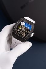 Richard Mille Rm35-02 White Luxury Fake Watches Carbon Super Light ZF Factoy 44mm - Image 2