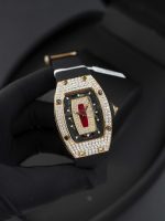 Richard Miller RM007 Best Replica Watches 18K Gold Wrapped + Moissanite Diamonds Custom 36mm - Image 4