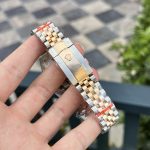 Rolex DateJust Gold Wrapped Chocolate Dial Replica Watch Luminous Markers GMF 36mm - Image 6