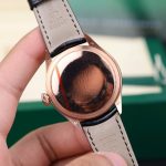 Rolex Cellini 50515 Black Dial Replica Watches Custom 18K Gold Wrapped 39mm - Image 9