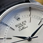 Rolex Cellini Dual Time 50529 Replica Watches White Dial Automatic Movement KZ Factory 39mm - Image 5