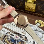 Rolex Cellini Moonphase 50535 Rose Gold Imitation Watches Brown Leather Strap KZ Factory 39mm - Image 11