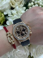 Rolex Daytona 116588TBR Giraffeb Chestnut Imitation Watches 18K Gold Wrapped + Moissanite Diamonds Custom 40mm - Image 5