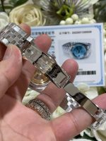 Rolex Land-Dweller 127286TBR Replica Watches 18K Gold Wrapped + Moissanite Diamonds Baguette 40mm - Image 10