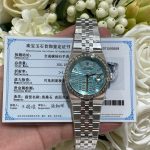 Rolex Land-Dweller 127286TBR Replica Watches 18K Gold Wrapped + Moissanite Diamonds Baguette 40mm