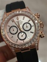 Rolex Cosmograph Daytona 126535TBR Custom Diamonds CZ Weight 154 Grams FH Factory 40mm - Image 5