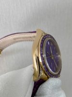 Rolex Cosmograph Daytona Purple Custom 18K Solid Gold + Natural Gemstone Watch 40mm - Image 7
