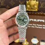 Rolex DateJust 126234 Replica Watches Green Dial With Leaf Pattern VS Factory 36mm