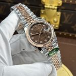 Rolex DateJust Copies Watches Brown Dial Jubilee Strap AR Factory 36mm - Image 2