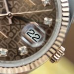 Rolex DateJust Fake Watches Brown Dial Oyster Strap AR Factory 36mm - Image 5